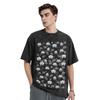 Washed T Shirt Space Invaders Hip Hop Vintage T-Shirt Oversize Streetwear Short Sleeve Graphic Printed Tops Tees for Men Women