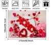 LS XOXO Love Balloon Background for Valentine's Day Red Rose Wall Backdrop Decor Girl Birthday Wedding Party Photozone Studio