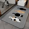 Flax Cat Door Mat Cartoon Kitchen Mat Durable Entrance Doormat  Laundry Room