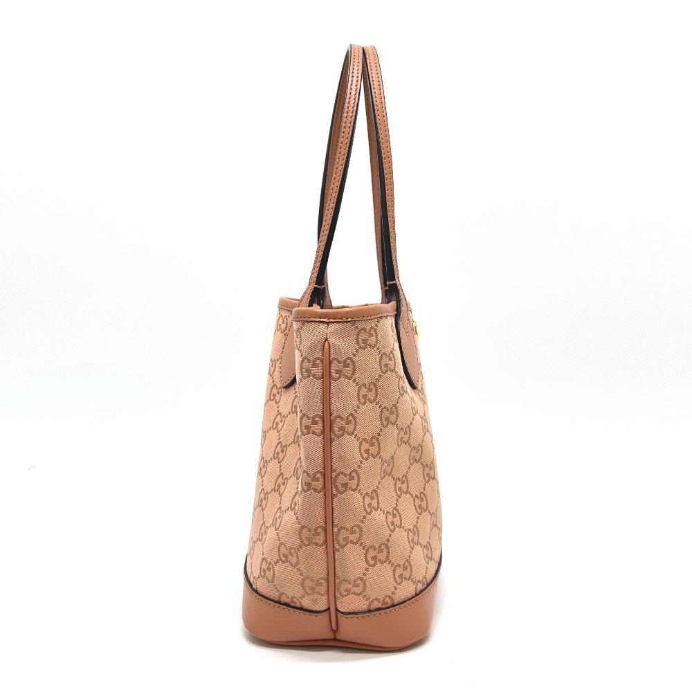 Gucci 742102 GGCanvas Ophidia GG Small Hand Bag Tote Bag GGCanvas Pink