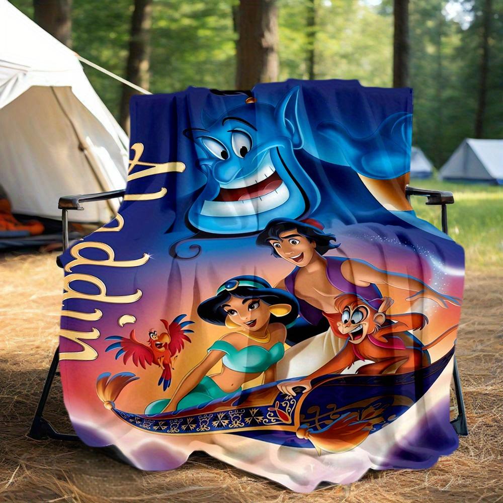 

1pc, Disney Aladdin and Jasmine Blanket, Soft and Cozy Throw Blanket for Outdoor, Perfect Gift, Outdoor Blankets, Living Room, Travel, Camping, Car Bl 130x150cm