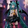 19cm Anime Little Devil Hatsune Miku Handmade Little Raccoon Miku Dark Angel Handmade PVC Figure Anime Peripheral Ornaments Gifts