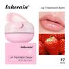 Lip Balm 3 Colors Light Lines Anti-Dry Cracked Lip Care Balm Hydrating Moisturizing Fine Glitter Strawberry Fruit Fragrance Lip