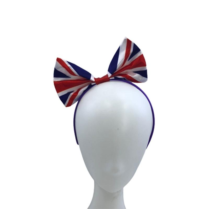 Высококачественный Атласный Бант-Аксессуар Для Головы Для Поддержки Футбольного Клуба UK