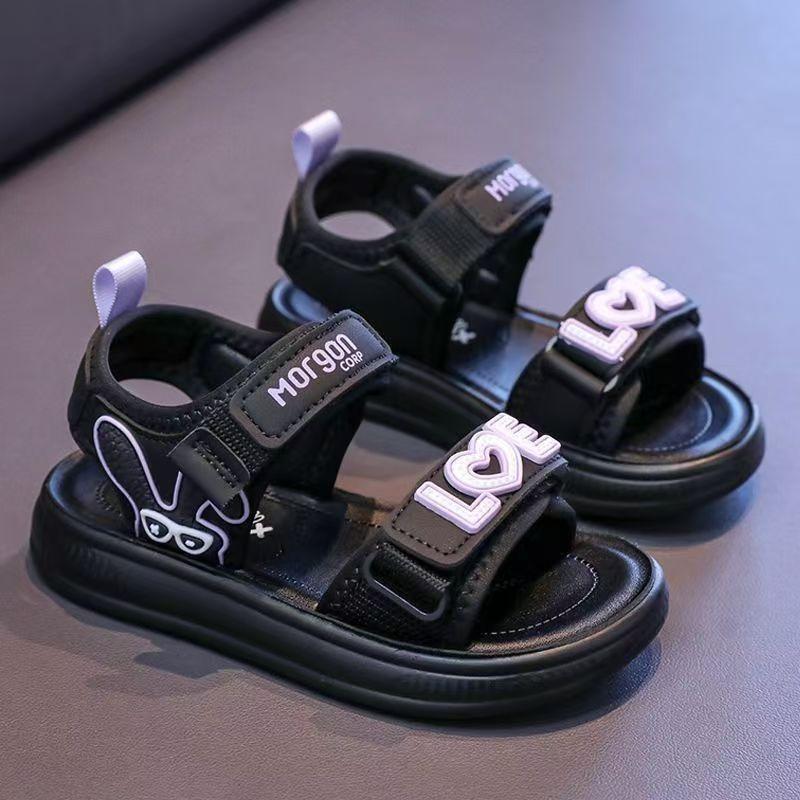 Girls Soft Sole Beach Sandals Summer, Stylish Princess Sports Kids Shoes 26