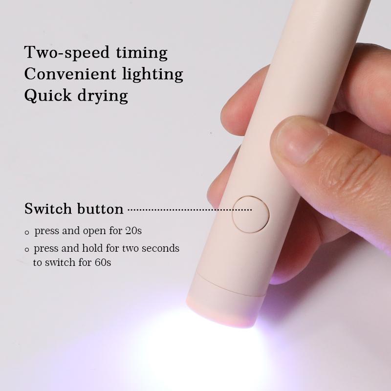 Mini Portable Salon Nail Dryer Lamp Professional Quick Dry LED UV Lamp For Nails Gel Curing Machine Ultraviolet Flashlight Pens