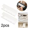 2Pcs Under Desk Cable Management Tray Self Adhesive Cable Storage Rack No Punching Cable Tray Basket for Power Strip Adapter