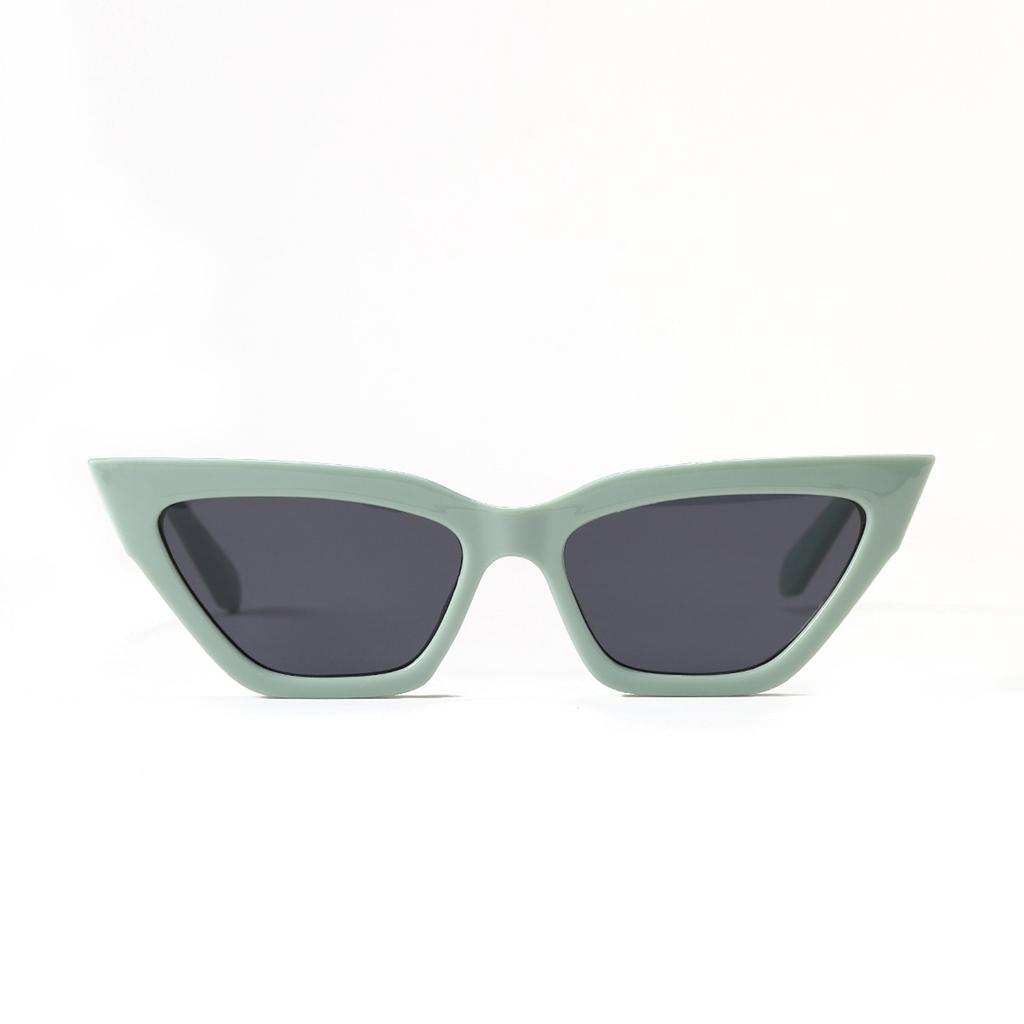 Brille 95135 Katzenaugen Klein Quadratisch Retro Schildkrötenpanzer Rahmen Sonnenbrille Herren, Bunte Sonnenbrille Damen