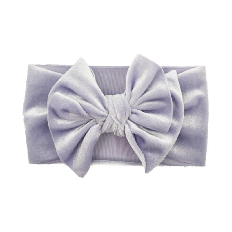 New baby bow headscarf, wide-brimmed gold velvet cute hair accessories for infants and toddlers, princess children's headband.