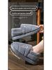Men's Plus Size Warm Cotton Slippers - Soft, Non-slip Plush Indoor Shoes for Autumn/Winter 2024