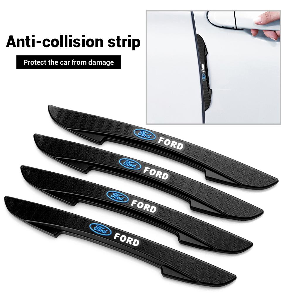 Car Door Edge Anti-collision Protection Strips Rearview Mirror Guards Stickers For Ford Fiesta Focus 2 MK3 Mondeo MK4 Mustang