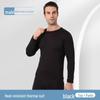 Thermal Velvet Slim Fit Couple Suit: Women's & Men's Round Neck Autumn/Winter Underwear