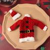 Creative Christmas Wine Bottle Cover Handmade DIY Christmas Bottle Knitting Dress Reusable Wine Protection