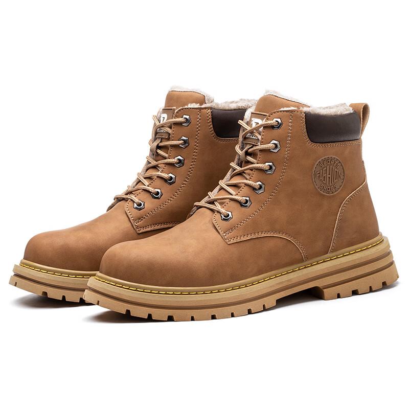 Lao Guanjia Men s Winter High-Top Safety Work Shoes 40