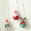 1PC Santa Claus Bell Decoration Xmas Tree Ornaments Vintage Iron Pendant Creative Elk Snowman Hanging Ornament Christmas Bells