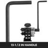 Manual Ring Roller Bender Metal Sheet Roll Bending Rolling Machine 343mm Hand Tubing Bender Steel Ring Roller Bender 3-1/2'' Handle Handheld Hand