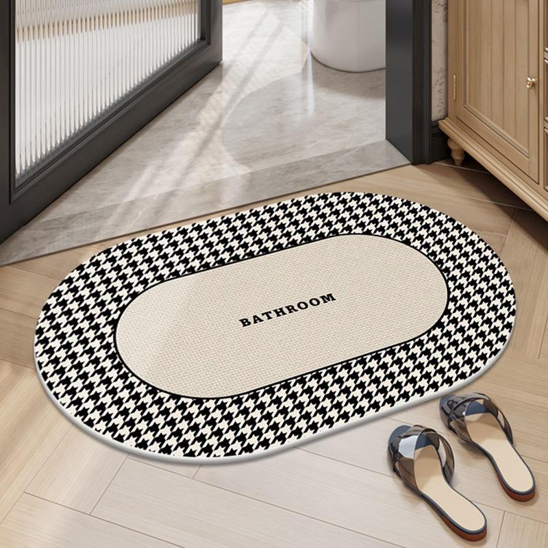 American Bathroom Sponge Thickened Moisture-wicking Slip-resistant Mat Bathroom Quick Drying Mat Toilet Toilet Soil-resistant Mat