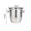 Ice Vessel with Handles Double-Handled Champagne Rust-Resistant for Hosts
