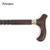 Brown Wooden Single Joint Fashion Walking Stick Decorative Cospaly Cane Halloween Mace Crutch  Wand Crosier 92cm