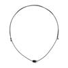 Onyx Cylinder Pendant Coil String Necklace (C2503-AN926_SV)