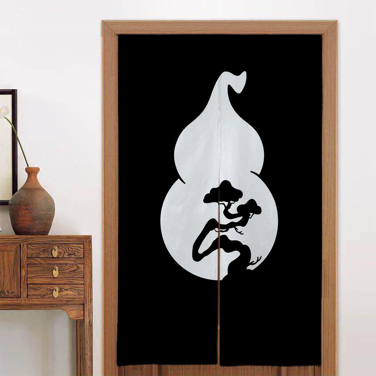 

1pc Japanese-Style Door Curtain with Unique Logo Design - Easy to Install, 34x56 Inches, Perfect for Home Decor, Bathroom, or Ro 65x100cm26x39in