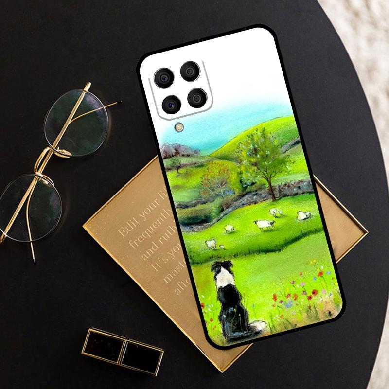 Border Collie Dog For Samsung Galaxy M11 M21 M31 M12 M13 M14 M15 M35 M55 M34 M54 M33 M53 M32 M52 M06 M16 Case