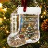 Christmas Party Gift for Friends Cash Stocking Money Holder Hanging Ornament Unique Acrylic Keepsake Ornament Xmas Tree Decoration Box