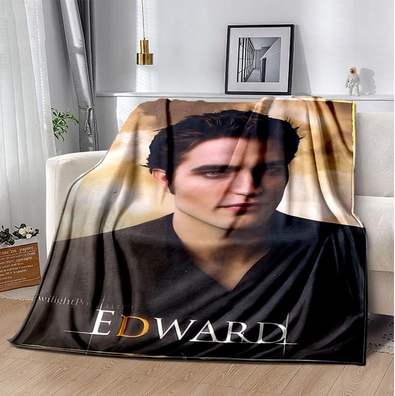 Edward Cullen Flannel Blanket Soft Warm All-Season Throw, Design for Camping, Car Travel, Hiking Sofa, Bed, Office Perfect Gift for Parties