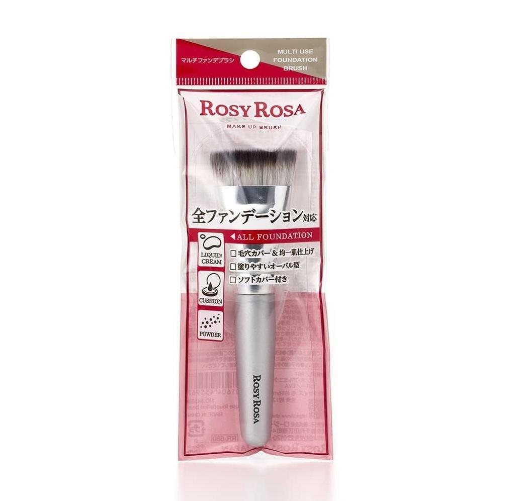 Кисть Rosie Rosa Multi Foundation Brush [Кисть для макияжа, совместимая со всеми основами] Серебро 1 шт. (х 1)