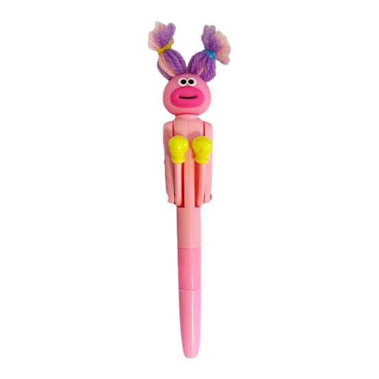 

Funny Boxing Pens Fried Hair Boxing Robot Ballpoint Pens with Punching Arm for Office School Home Supplies Novelty Gifts for Christmas Birthday B рожевий
