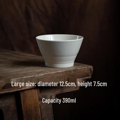 GOYN High-Foot Threaded Ceramic Rice & Soup Bowl