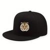 Tiger Head Graphic Baseball Cap Polyester Snapback Hat Casual Streetwear Unisex Adult AllSeason