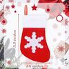 Mini Christmas Sock Silverware Holders Small Stocking Ornament for Knife Spoon Fork Storage Xmas Tree Dinner Table Party Decor