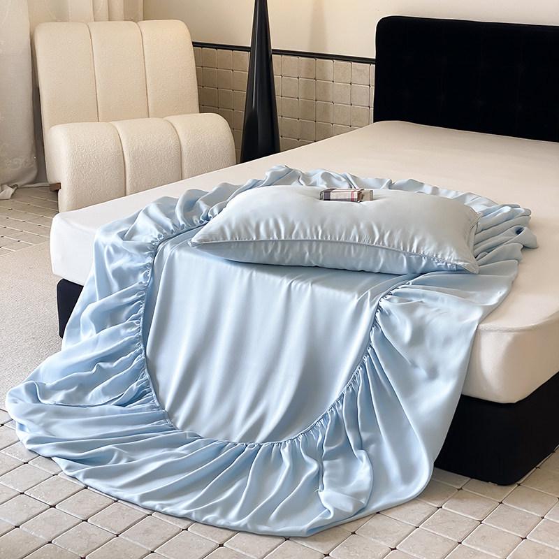 Tencel 360° Elastic Band Cooling Bed Cover for 1.5/1.8m Mattress - Silky Summer Comfort