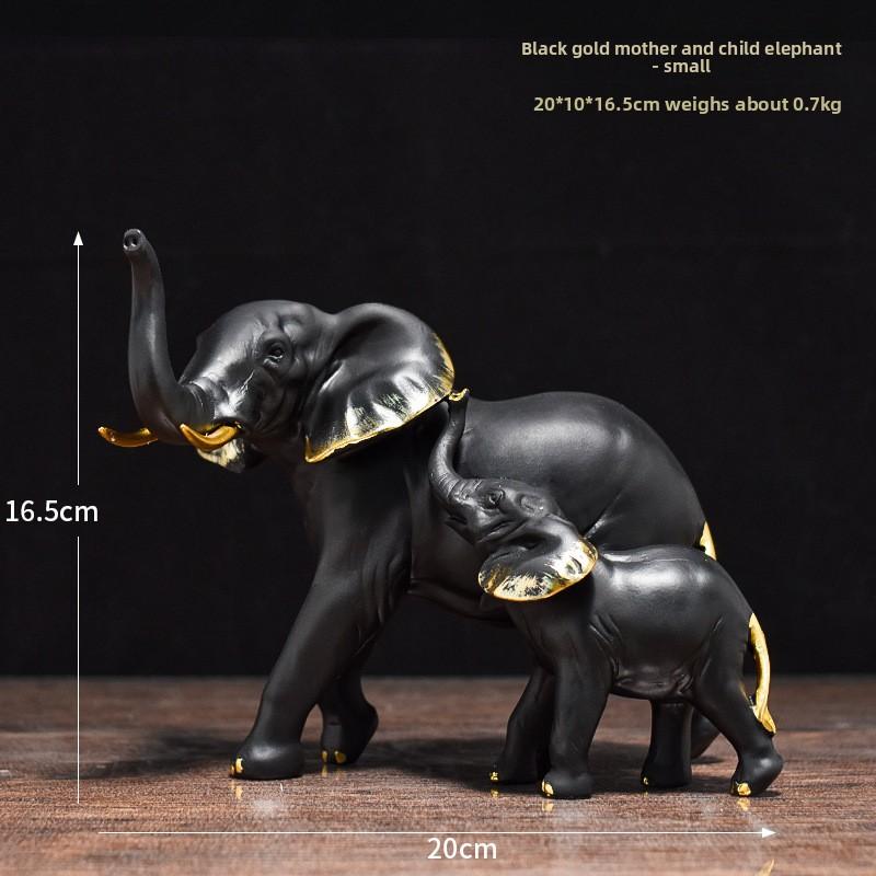 Simulation Elefant Harz Handwerkskunst Ornament Haus Schreibtisch Wohnzimmer Couchtisch Weinschrank Statue Dekoration
