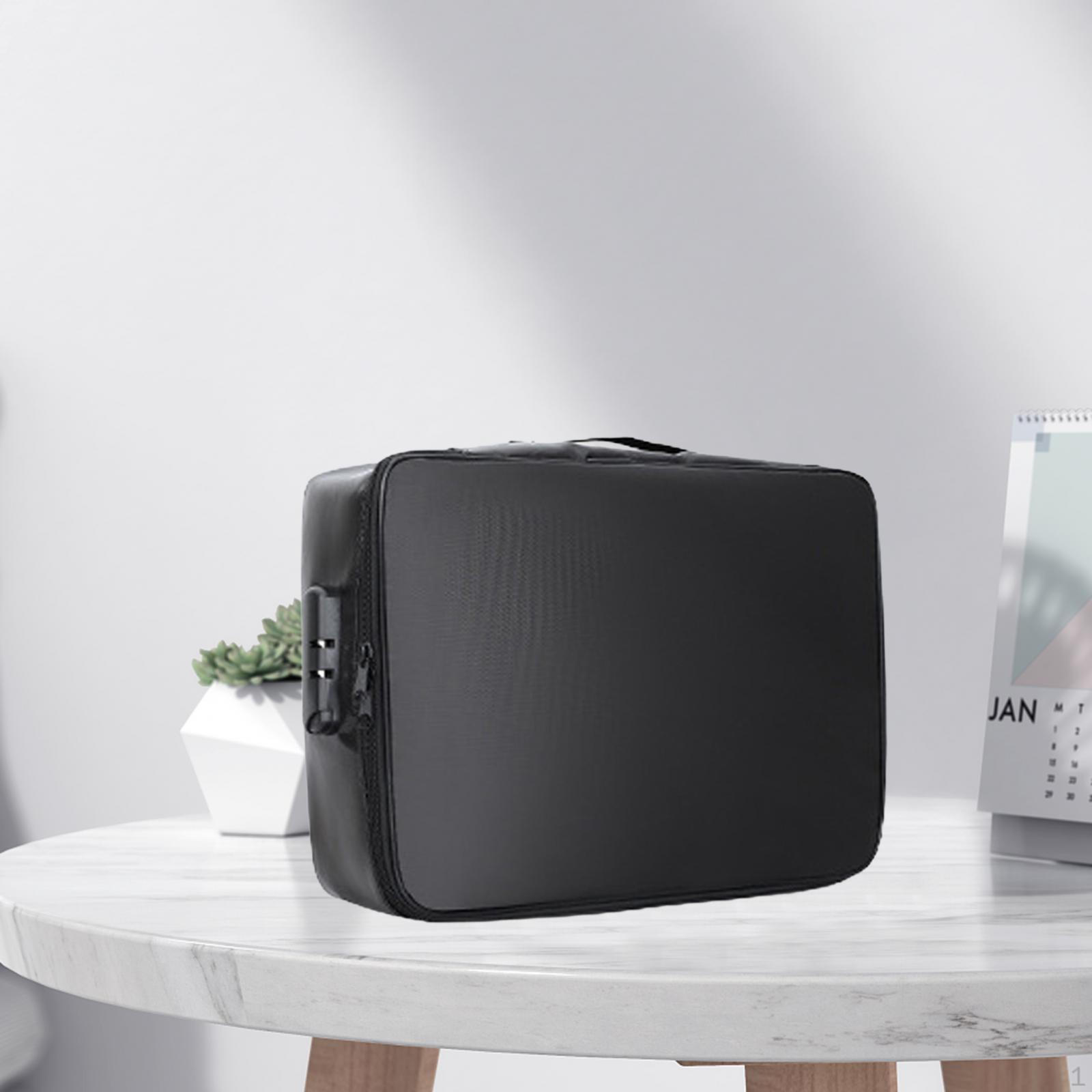 

Компактный держатель для документов с надежной застежкой-молнией — идеально подходит для офиса и путешествий. чёрный