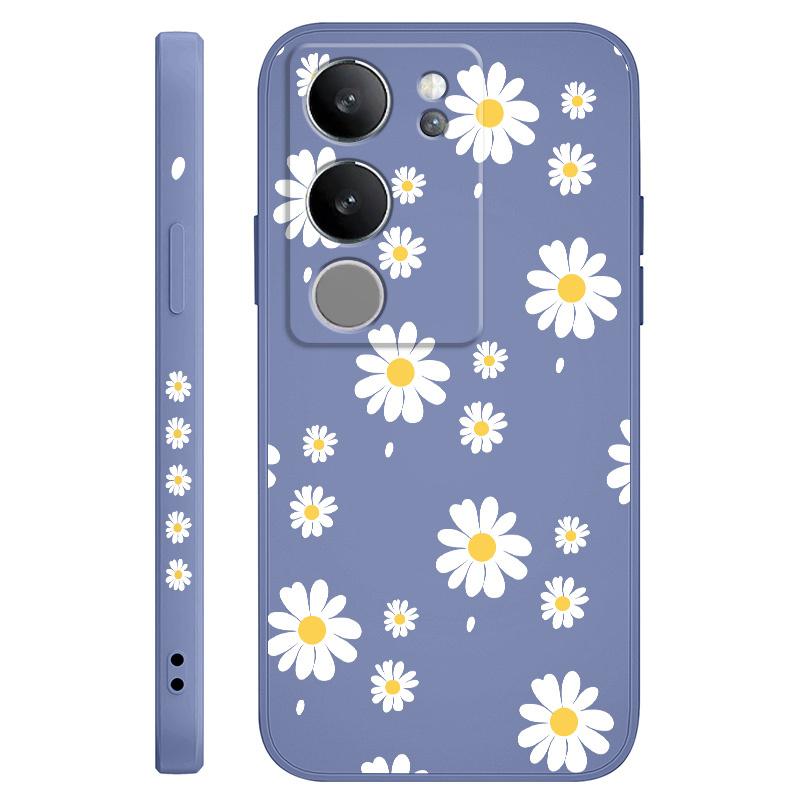 Daisy Petals Phone Case For VIVO V50 V40 V30 V29 V29E V27 V27E V25 V25E V23 V23E V21 V20 Y20 Y12 Y21 Y22 Y50 Y35 Y76 Pro 4G 5G