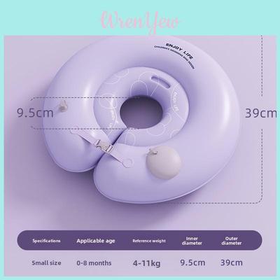 Baby Pool Float With Inflatable Neck Ring For Water Play And Swimming Safety