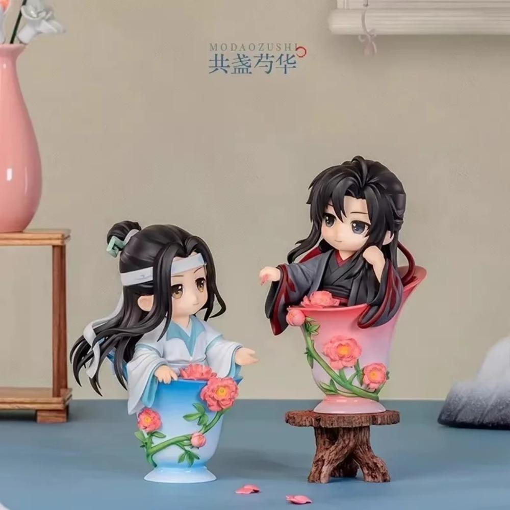 Mo Daozu Stone Porcelain Flower Rhyme Series Blind Box Cute Anime Character Collection Toy Wei Wu Xian Lan Gift for Fans Models