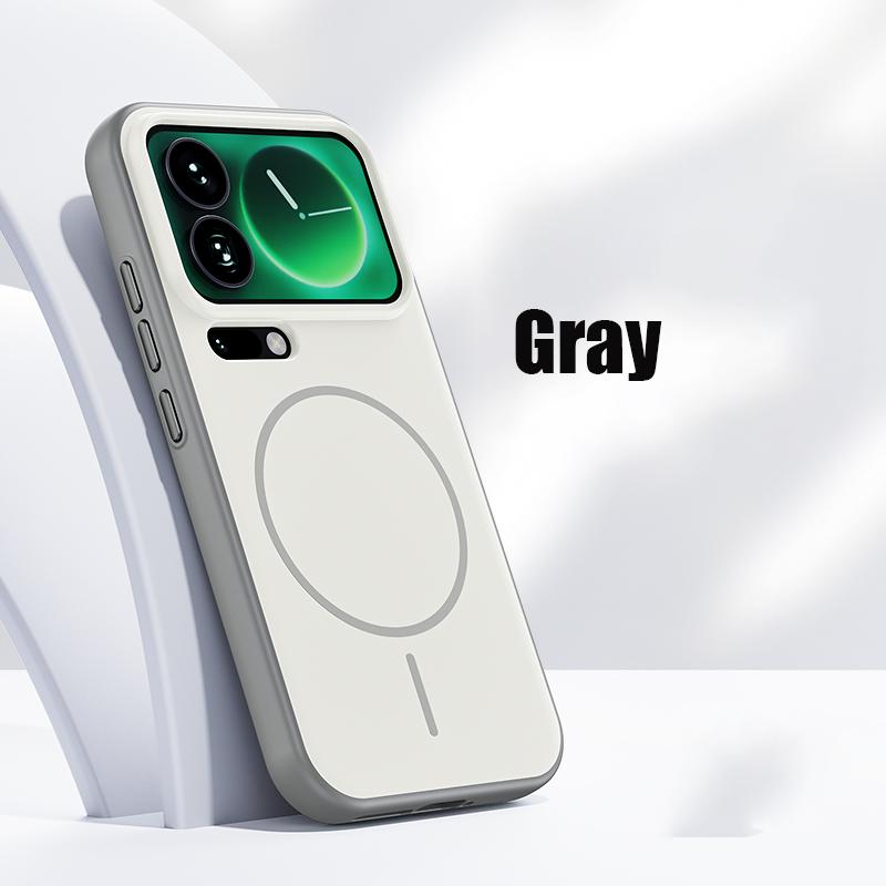 

Solid Color Matte Skin Feel Shockproof Phone Case For Xiaomi 17 Pro Max For Magsafe Magnetic Wireless Charging Bumper Back Cover Xiaomi 17 pro
