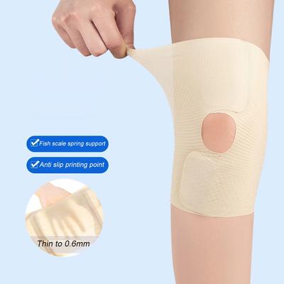 1 Stück Kniebandage, Kompressionsmanschette mit Seitenstabilisatoren für Männer Frauen, Leichte & Atmungsaktive Unterstützung - Laufen