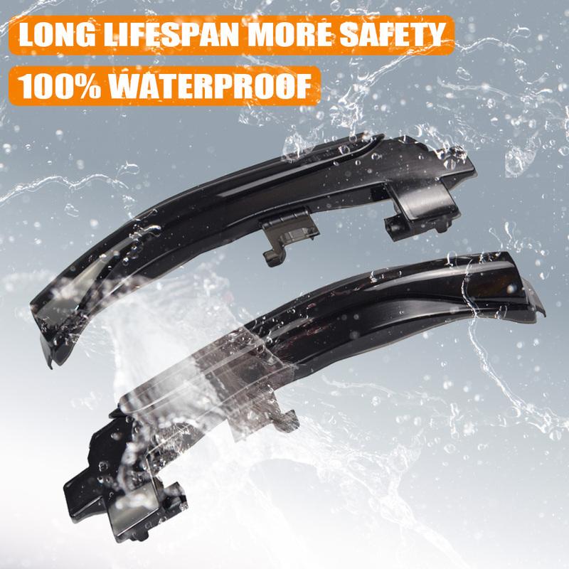 2X LED Sequential Dynamic side mirror blinker Light Turn Signal Lamp For Volvo S60 V40 CC II S80 II V60 CC V70 III