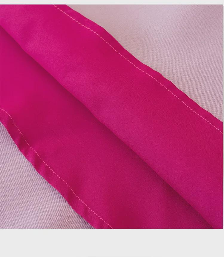 2023 Autumn/Winter Plus Size Women's Rose Red Dress with New Elegant Style