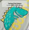Betop Kids' Cotton Dinosaur T-Shirt - 2025 Summer Collection
