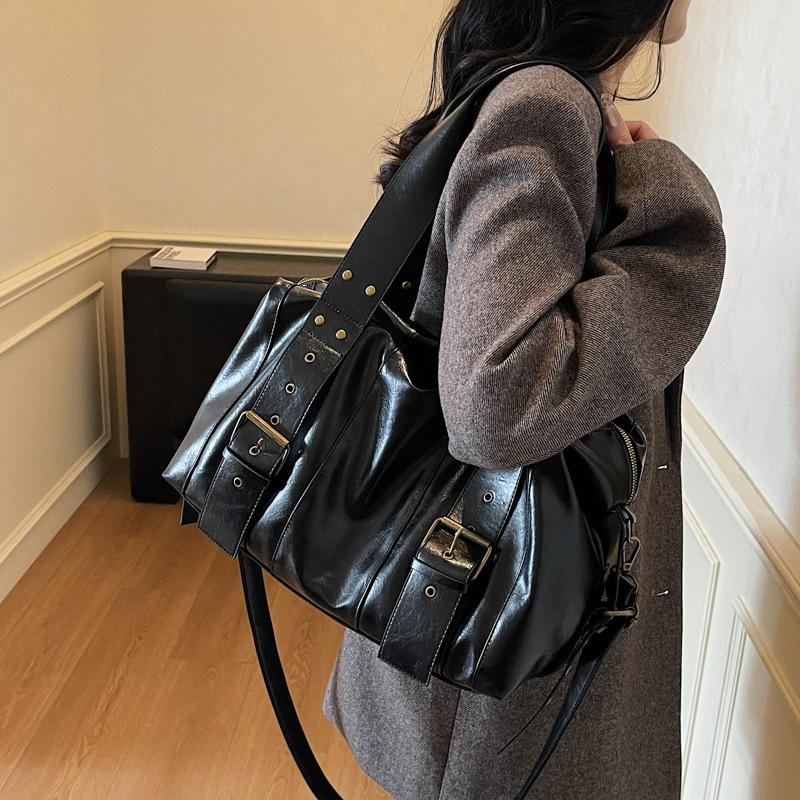 Локомотив Майяр женская 2025 новая популярная сумка через плечо большая вместимость сумка-тоут ретро сумка-мессенджер