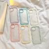 Fashion Transparent Curly Wave Case for iPhone 11 12 13 14 15 Pro Max 7 8 Plus X XR XS Shockproof Bumper Cover Capa Aesthetic