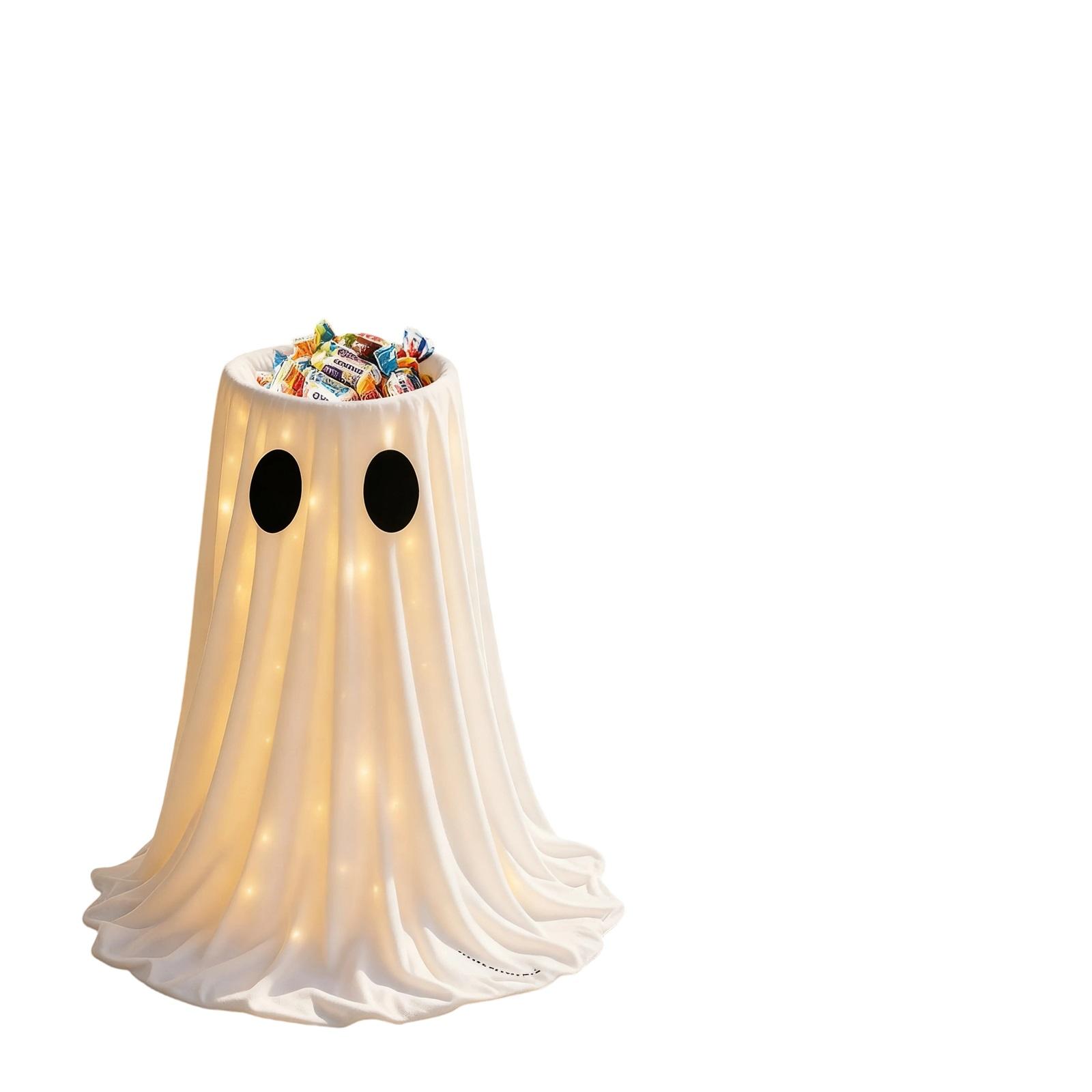 

Halloween Atmosphere Decoration Whiteghost Yard Decorationghost Candy Bowl Source One Size
