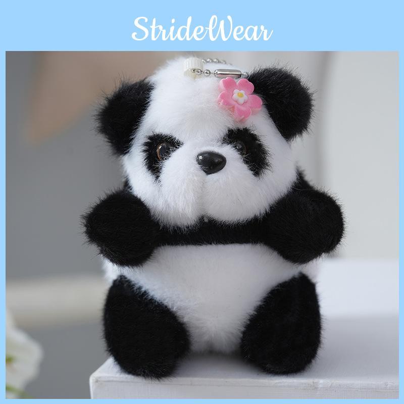 Backpack Plush Panda Pendant Keychain Cartoon Bag Decorations Toy Kids Gift