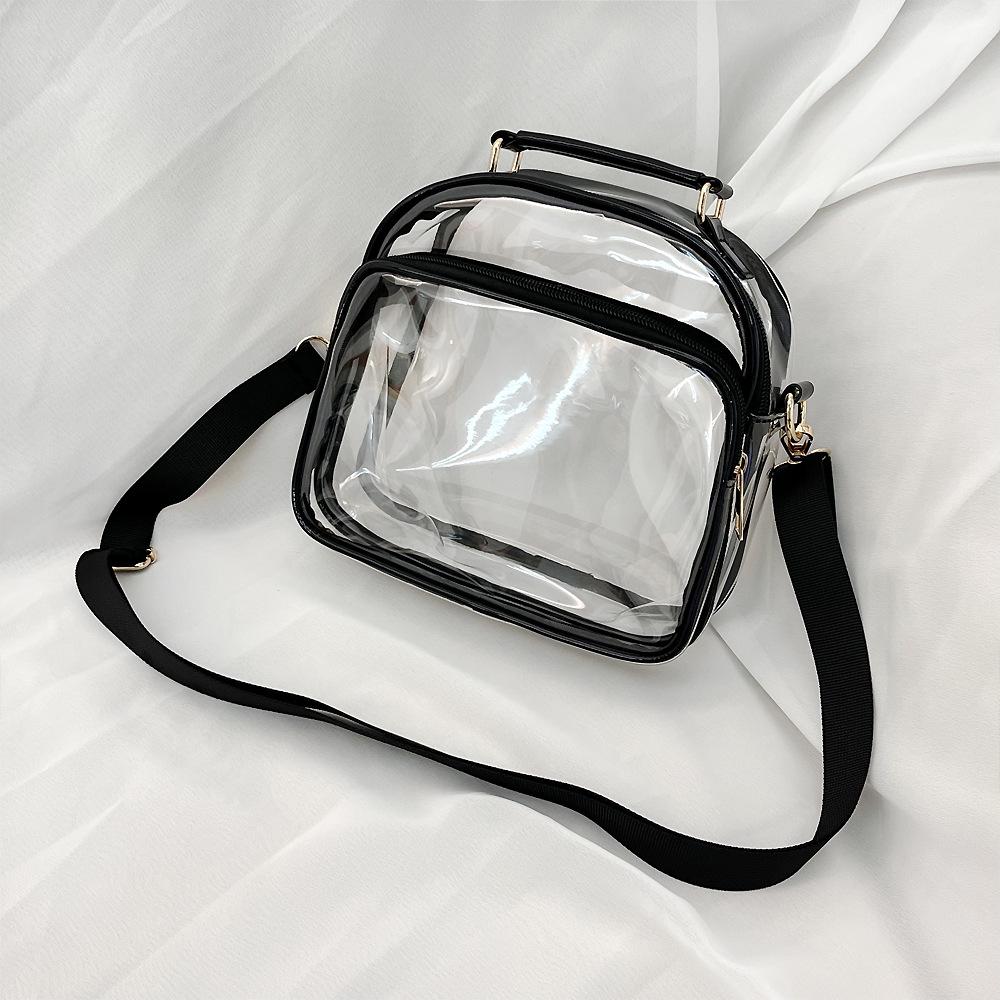 Transparent PVC Single Shoulder Crossbody Bag - Simple Women's Jelly Doll Bag