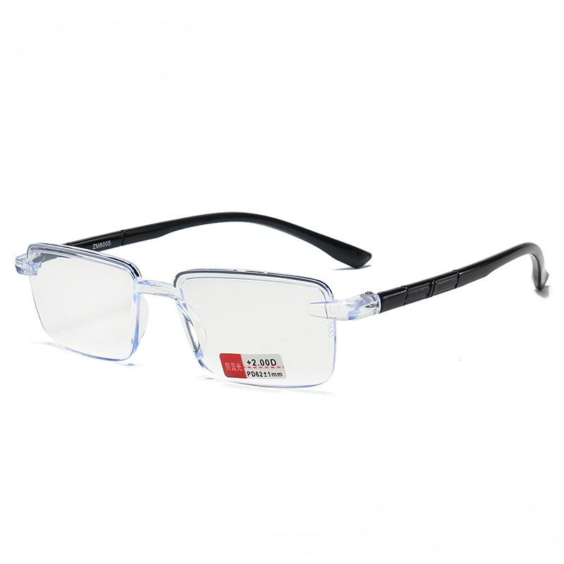 Anti Blue Reading Glasses Men Business Presbyopia Glasses Retro Frameless Cut Edge Hyperopia Glasses Eye Glasses For Women